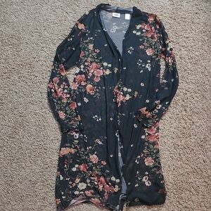 Daytrip Floral Duster Cardigan Size Large